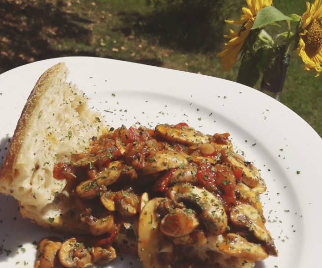Recept Veganistische Champignon toast